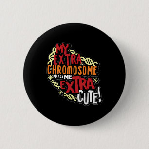 Chromosoom Wereld Down Syndroom Dag Vrouwen Kinder Ronde Button 5,7 Cm