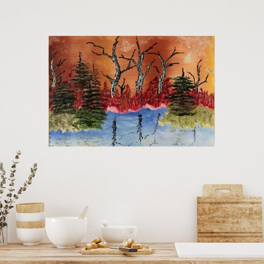 Chronic Damage "Arlington Pond" Org. Kunst Poster (Keuken)