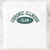 Chronic Illness Club Sticker, Disability Awareness Rechthoekige Sticker (Tas)