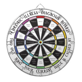 Chronic Illness Diagnosis dartboard Dartbord