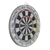 Chronic Illness Diagnosis dartboard Dartbord (Voorkant Links)