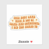 Chronic Illness & Invisible Disability Awareness Sticker (Vel)