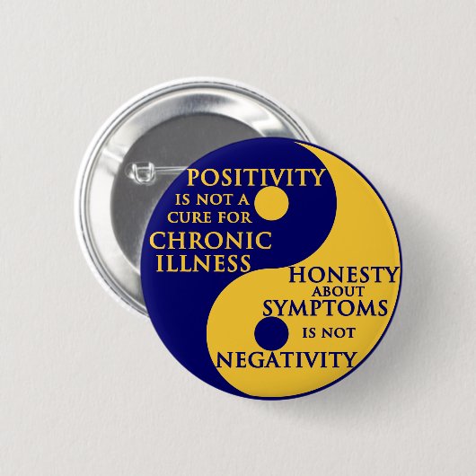 Chronic Illness Round Badge Ronde Button 5,7 Cm (Voorkant /achterkant)