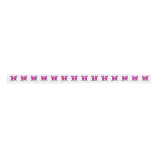 Chronic Migraine Awareness Butterfly 1,5" Grosgrain Lint (Voorkant)