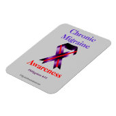 Chronic Migraine Awareness Ribbon Magneet (Linkerzijde)