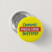 Chronic Migraine-patiënt pincode sensibilisering Ronde Button 3,2 Cm (Voorkant /achterkant)