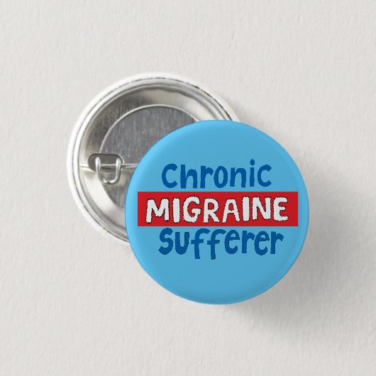 Chronic Migraine-patiënt pincode sensibilisering Ronde Button 3,2 Cm (Voorkant /achterkant)