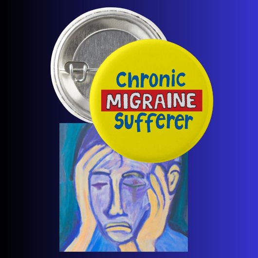 Chronic Migraine-patiënt pincode sensibilisering Ronde Button 3,2 Cm