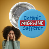 Chronic Migraine-patiënt pincode sensibilisering Ronde Button 3,2 Cm