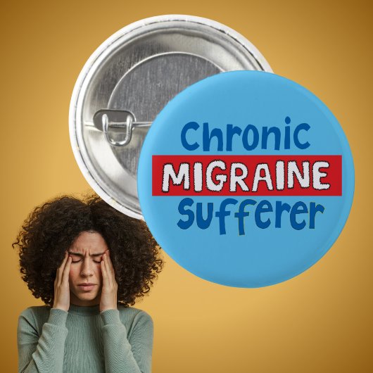 Chronic Migraine-patiënt pincode sensibilisering Ronde Button 3,2 Cm