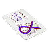 Chronic Migraines Awareness Ribbon Angel Magnets Magneet (Rechterzijde)
