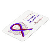 Chronic Migraines Awareness Ribbon Angel Magnets Magneet (Linkerzijde)
