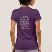 Chronic Migraines Awareness Ribbon Custom Shirt (Achterkant)