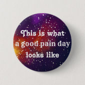 Chronic Pain Galaxy Identity Ronde Button 5,7 Cm (Voorkant)
