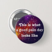 Chronic Pain Galaxy Identity Ronde Button 5,7 Cm (Voorkant /achterkant)