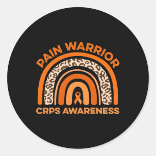 Chronic Pain Warrior CRPS Awareness Month Draag Or Ronde Sticker