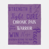 Chronic Pain Warrior deken (Voorkant)