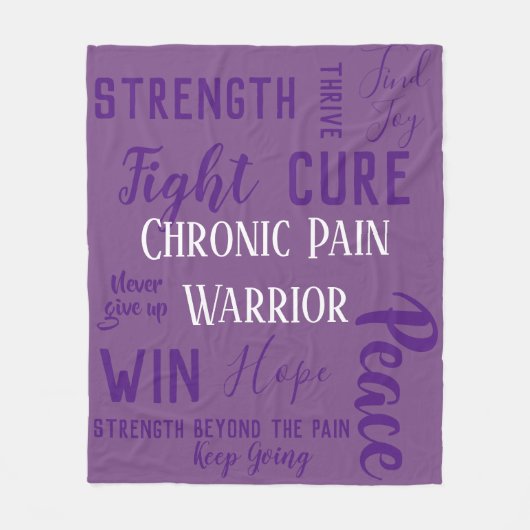 Chronic Pain Warrior deken (Voorkant)