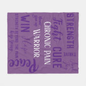 Chronic Pain Warrior deken (Voorkant (Horizontaal))