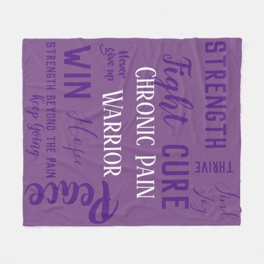 Chronic Pain Warrior deken (Voorkant (Horizontaal))