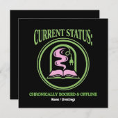 Chronically Booked & Offline Analog Reading Escape Kaart (Voorkant / Achterkant)