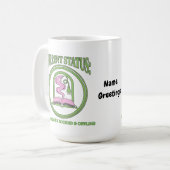 Chronically Booked & Offline Analog Reading Escape Koffiemok (Voorkant links)