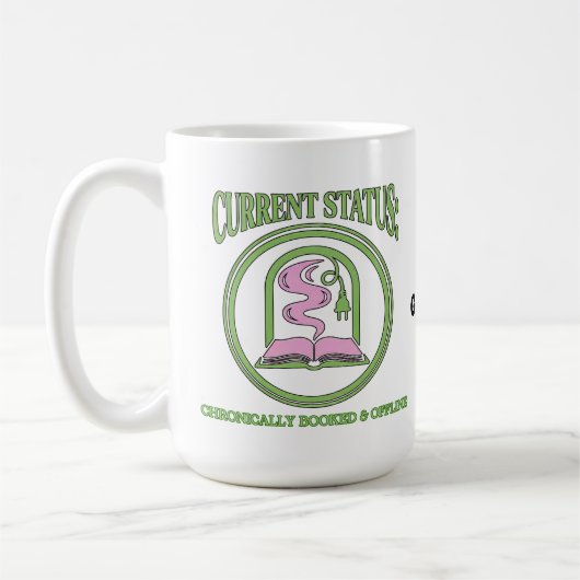 Chronically Booked & Offline Analog Reading Escape Koffiemok (Links)