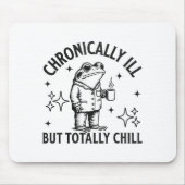 Chronically Ill Funny Frog Chronic Pain & Illn Muismat (Voorkant)
