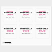 Chronically Online Funny Internet Sticker (Vel)