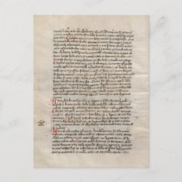 Chronicle Medieval Manuscript Anent Historisch Briefkaart