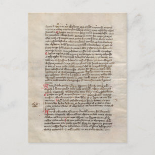 Chronicle Medieval Manuscript Anent Historisch Briefkaart
