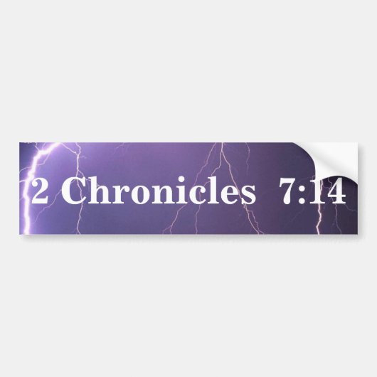 Chronicles 7:14 Bumpersticker (Voorkant)