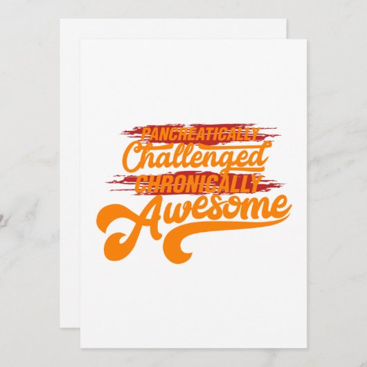 Chronisch Geweldige cadeau met pancreasproblemen Feestdagenkaart (Voorkant / Achterkant)