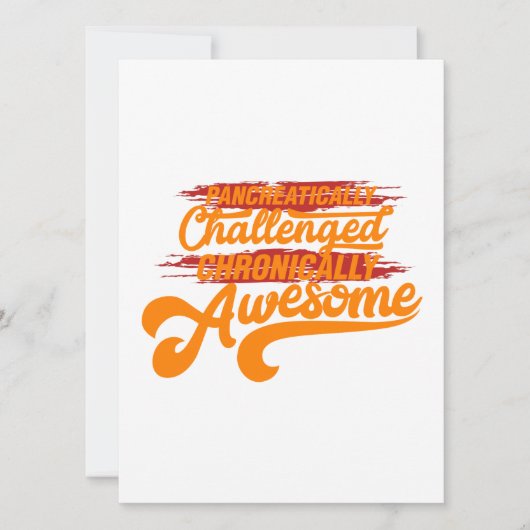 Chronisch Geweldige cadeau met pancreasproblemen Feestdagenkaart (Voorkant)