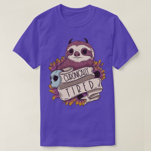 Chronisch moe sloep t-shirt (Design voorkant)