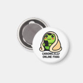 chronisch online Kikker Grappige Meme Magneet (Voorkant / Achterkant)