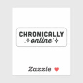 Chronisch online meisje esthetiek sticker (Vel)