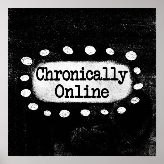 Chronisch online Poster muurkunst (Voorkant)