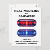 Chronisch onverzekerd briefkaart (Voorkant / Achterkant)