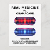 Chronisch onverzekerd briefkaart (Voorkant)