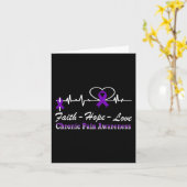 Chronisch pijnbewustzijn Hartslag Christelijk krui Kaart (Gele Bloem)