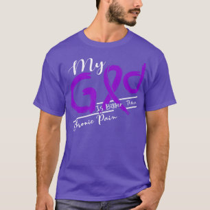 Chronisch pijnbewustzijn Mijn God is hierin sterke T-shirt