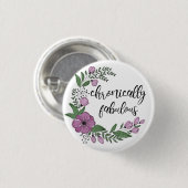 chronisch verbazingwekkend ronde button 3,2 cm (Voorkant /achterkant)