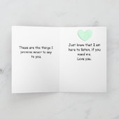 Chronisch zieke "dingen die ik niet wil zeggen" wo kaart (Binnen)