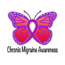 Chronische migraine Awareness Butterfly
