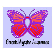 Chronische migraine Awareness Butterfly