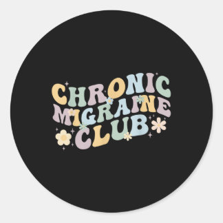 Chronische migraine club migraine krijger migraine ronde sticker