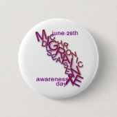 Chronische migraine-ziekte - Word-krambel - Button (Voorkant)