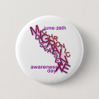 Chronische migraine-ziekte - Word-krambel - Button