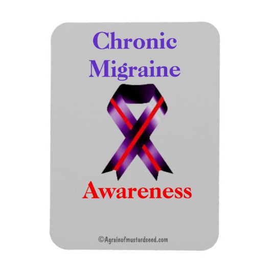 Chronische migrainebewustwording magneet (Verticaal)